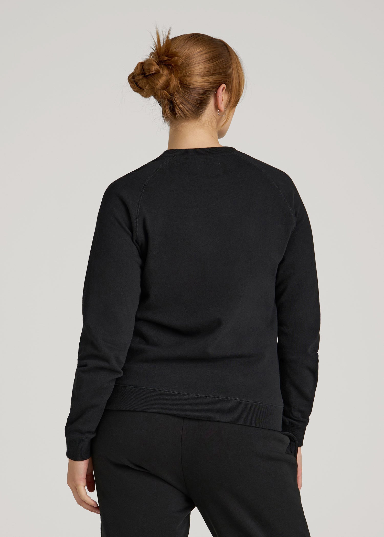 American Tall For Sale | Wearever French Terry Crewneck Sweatshirt for Tall Women in Black