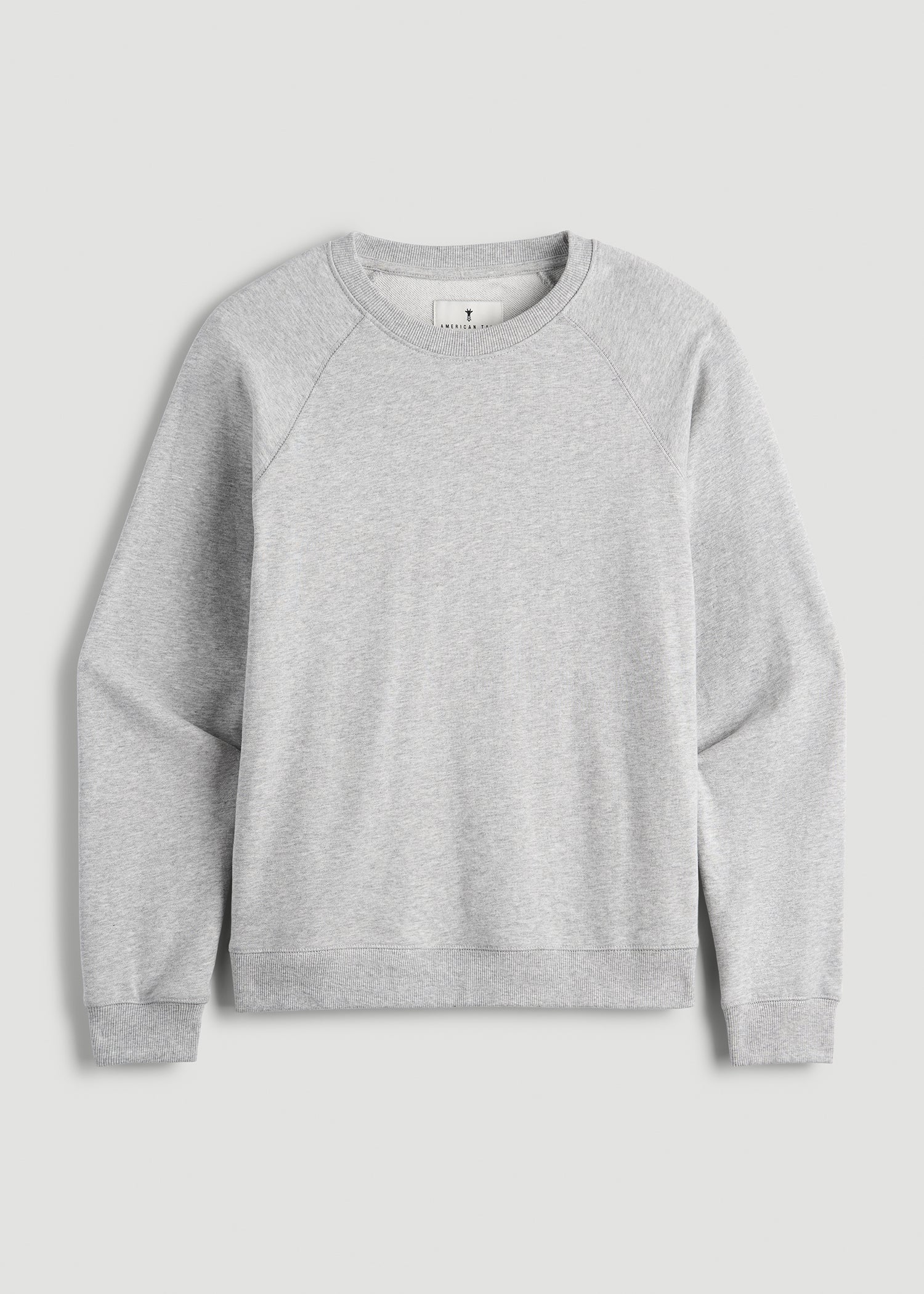 American Tall Online Shop | Wearever French Terry Crewneck Sweatshirt for Tall Women in Grey Mix