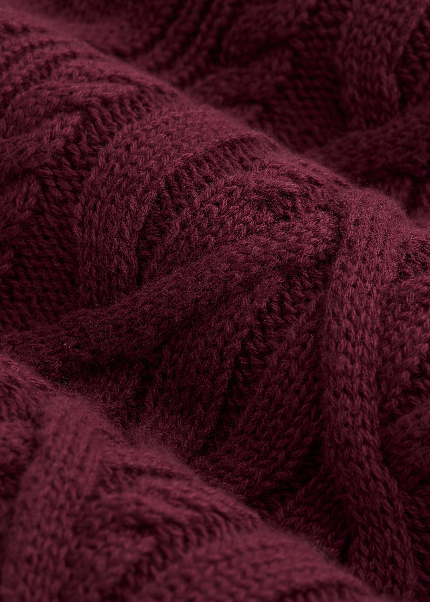 American Tall Online | Relaxed Cotton Cable Knit Cardigan for Tall Women in Tawny Port