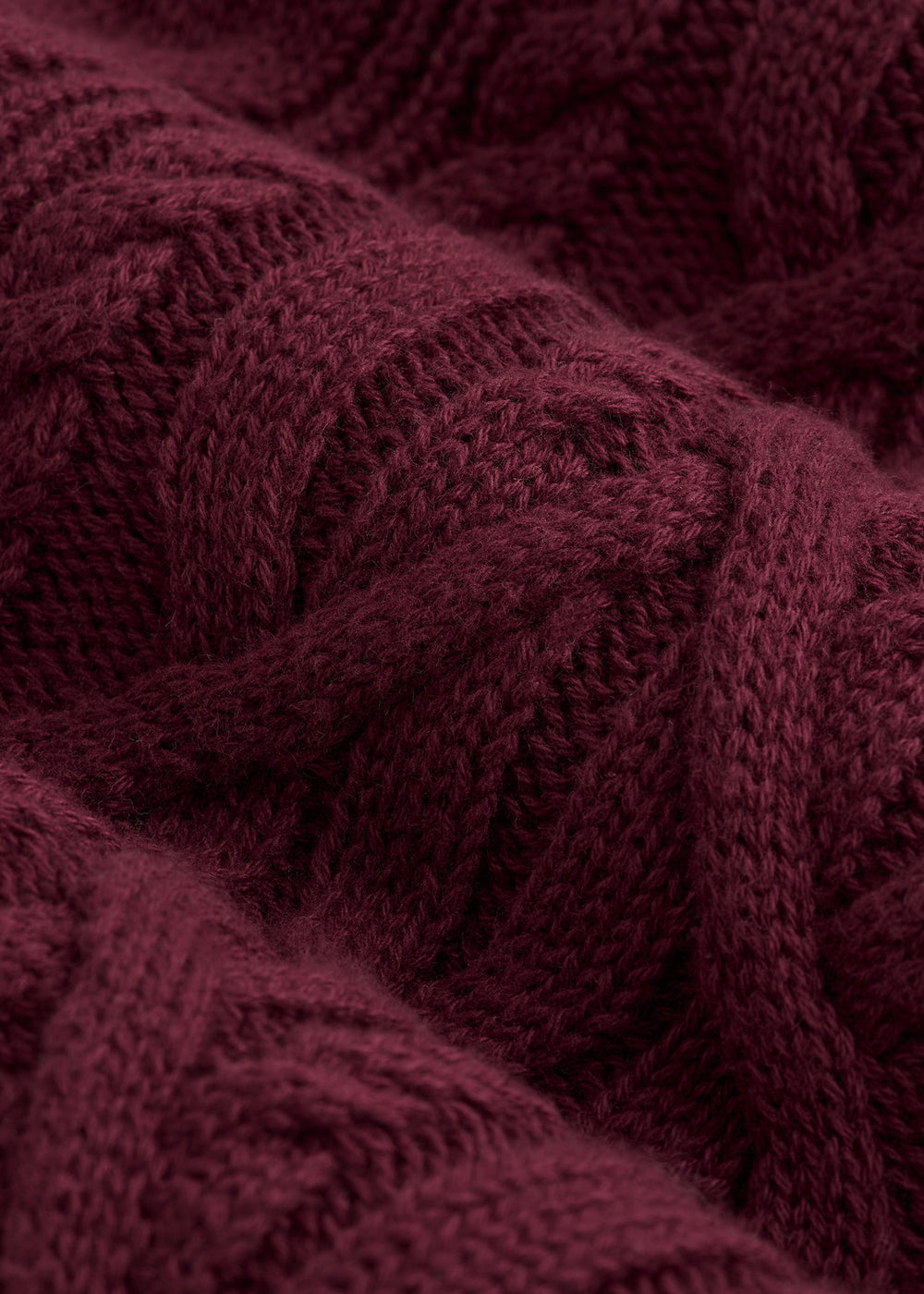 American Tall Online | Relaxed Cotton Cable Knit Cardigan for Tall Women in Tawny Port
