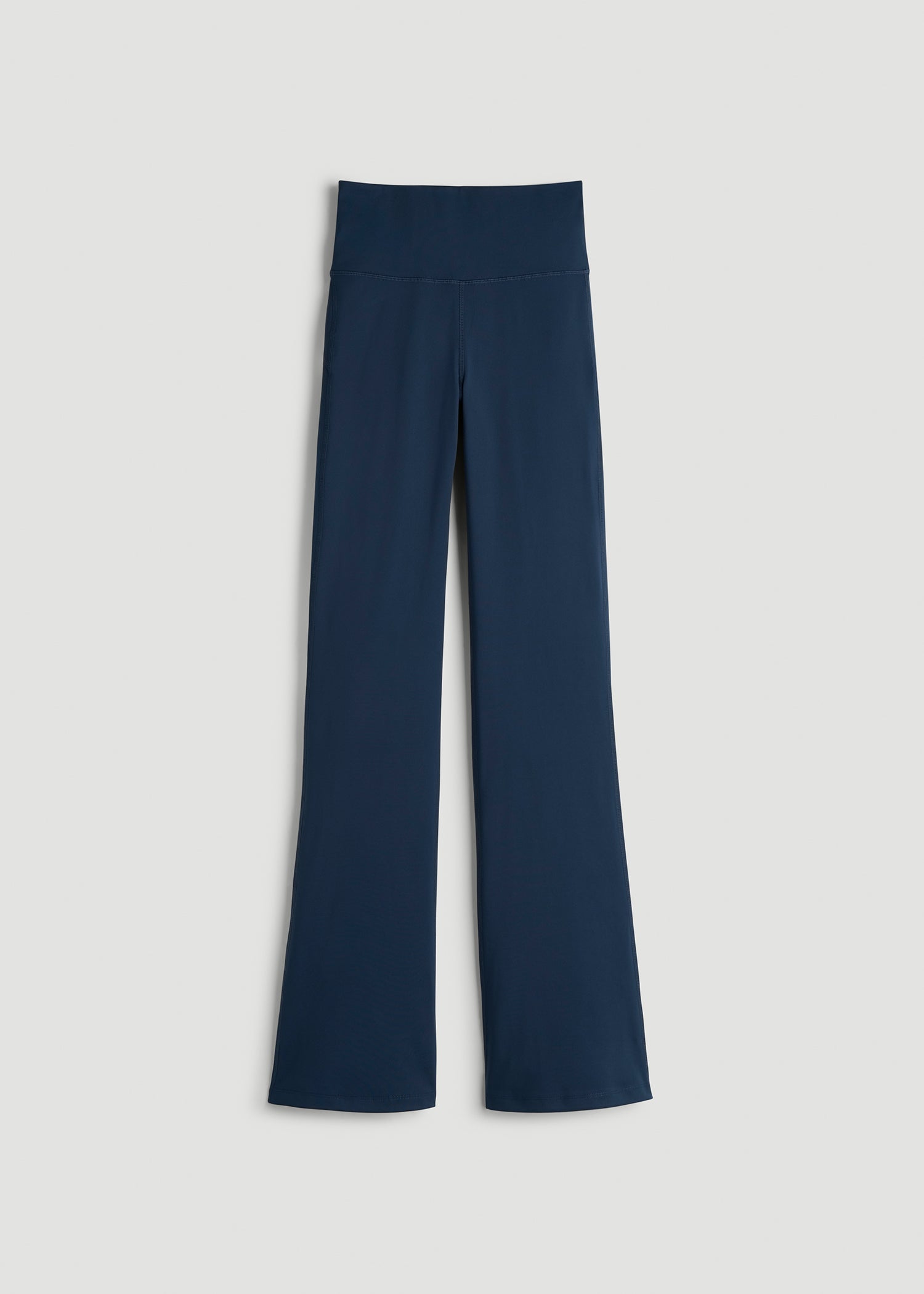 American Tall Discount | Balance Flare Yoga Pants for Tall Women in Navy Blue
