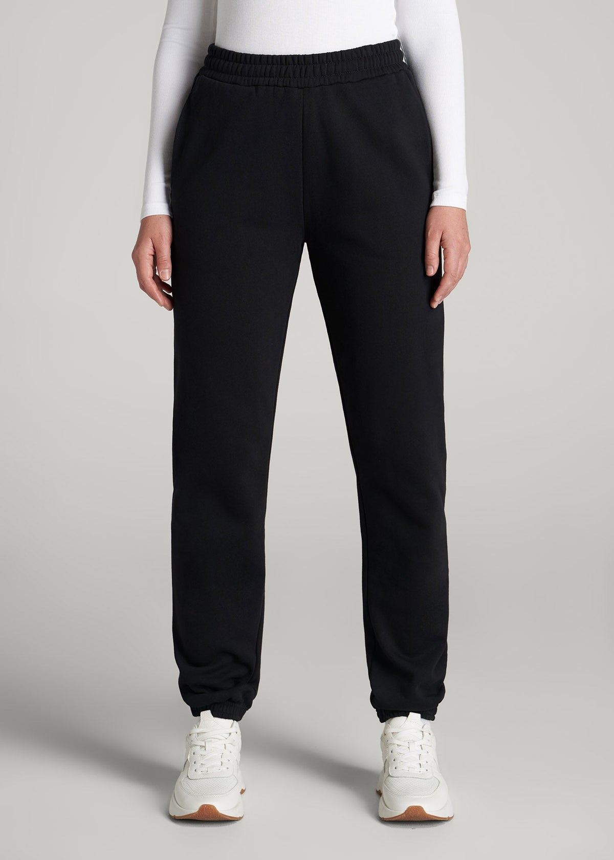 American Tall Online | Wearever Fleece Relaxed Sweatpants for Tall Women in Black