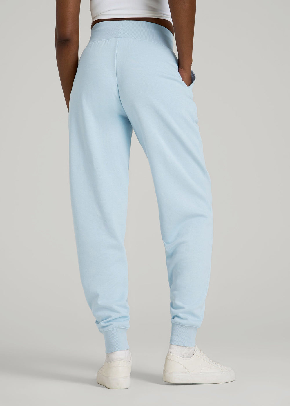 American Tall Outlet | A.T. Basics Athletic Joggers for Tall Women in Ice Blue