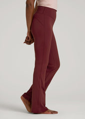 American Tall Online Shop | Balance Flare Yoga Pants for Tall Women in Tawny Port