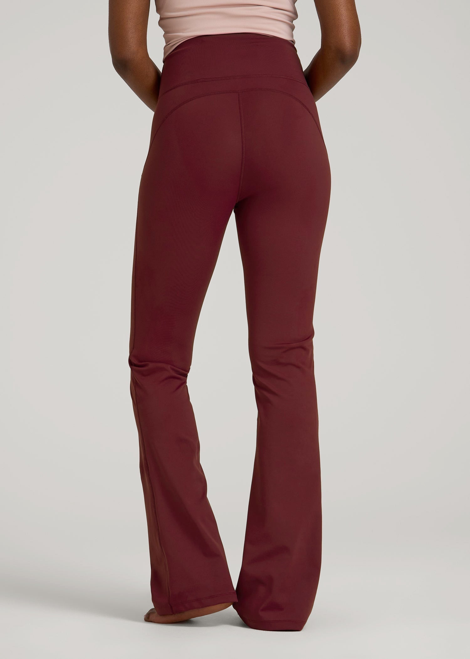 American Tall Online Shop | Balance Flare Yoga Pants for Tall Women in Tawny Port