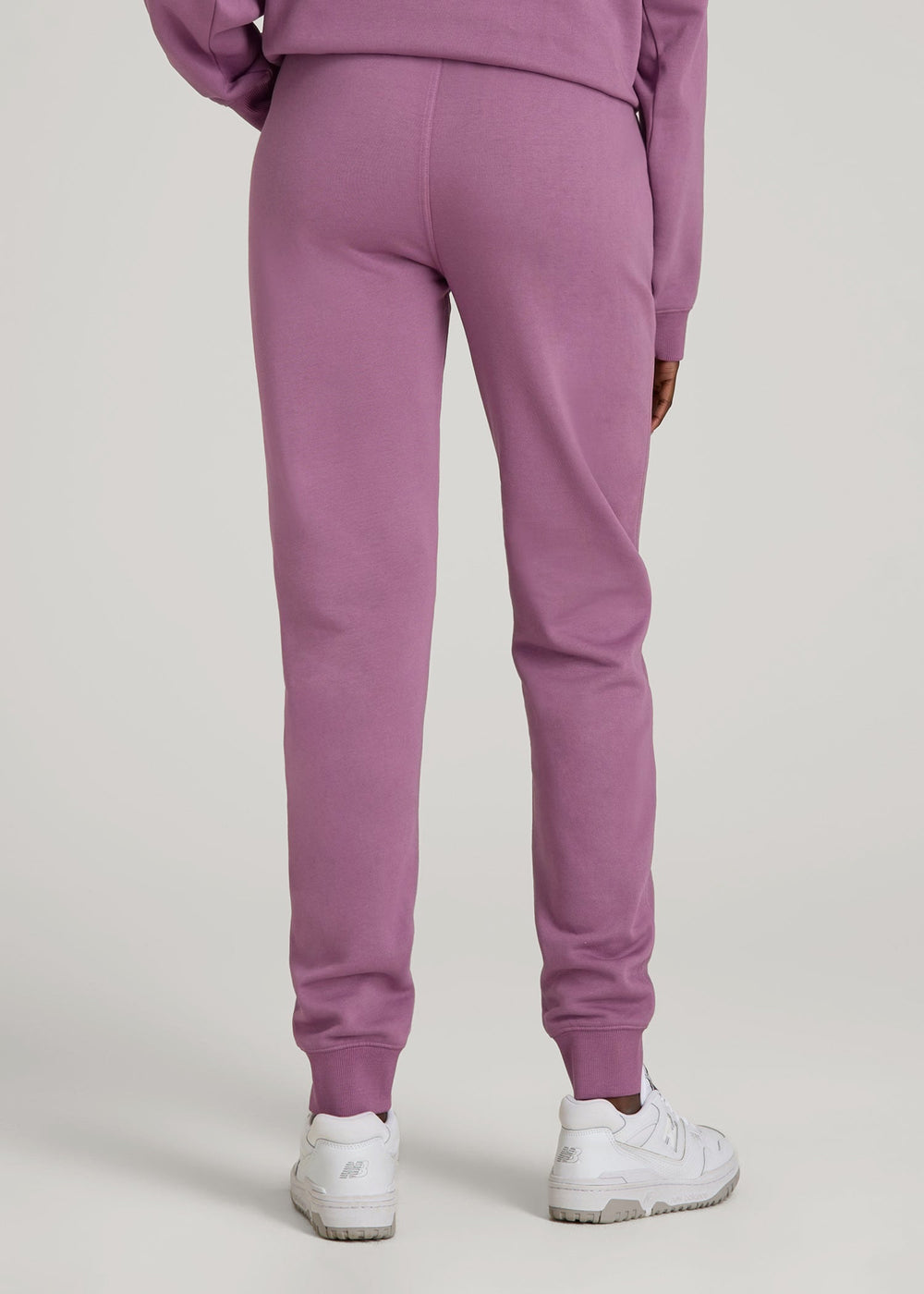 American Tall Sale | Garment Dyed Joggers for Tall Women in Washed Argyle Purple