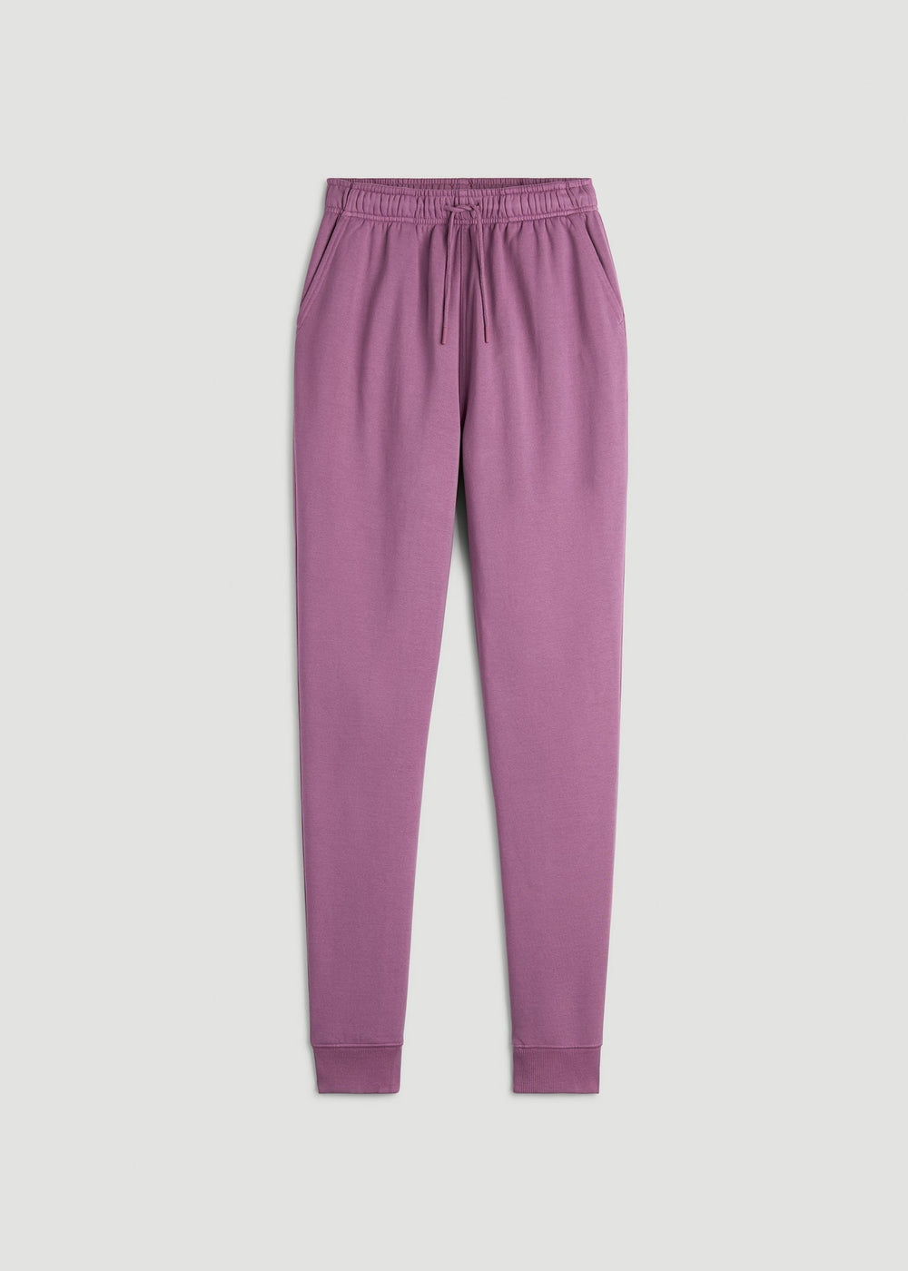 American Tall Sale | Garment Dyed Joggers for Tall Women in Washed Argyle Purple
