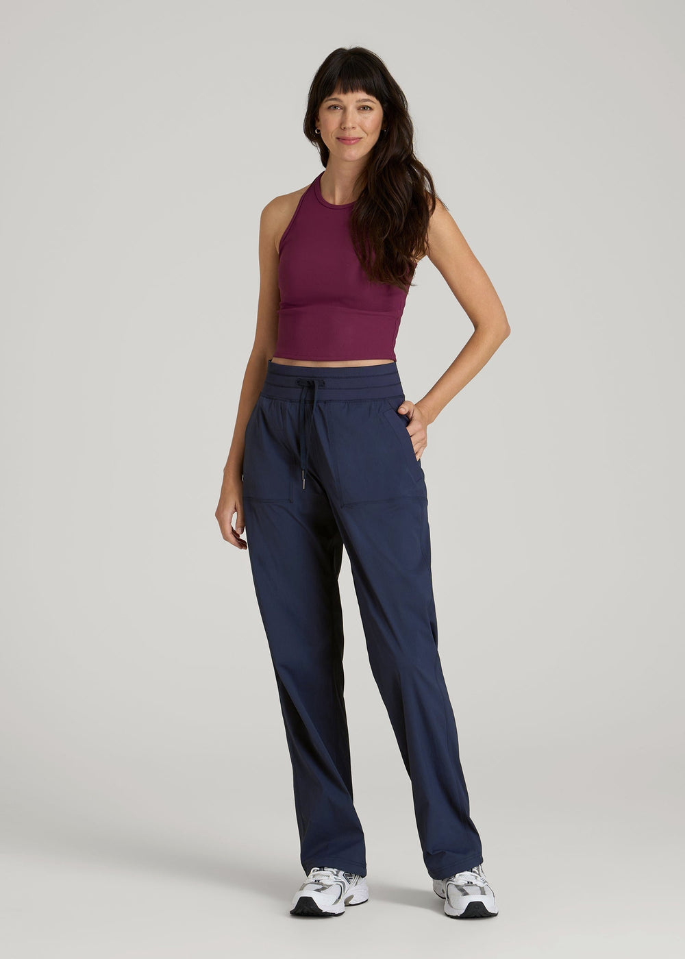 American Tall Outlet | High-Rise After Practice Pant for Tall Women in Navy