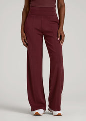 American Tall For Sale | Soft Motion Wide Leg Ultra High Rise Pant for Tall Women in Tawny Port