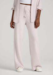 American Tall Online Shop | Pull-On Tie Waist Wide Leg Pants for Tall Women in Grey Lilac