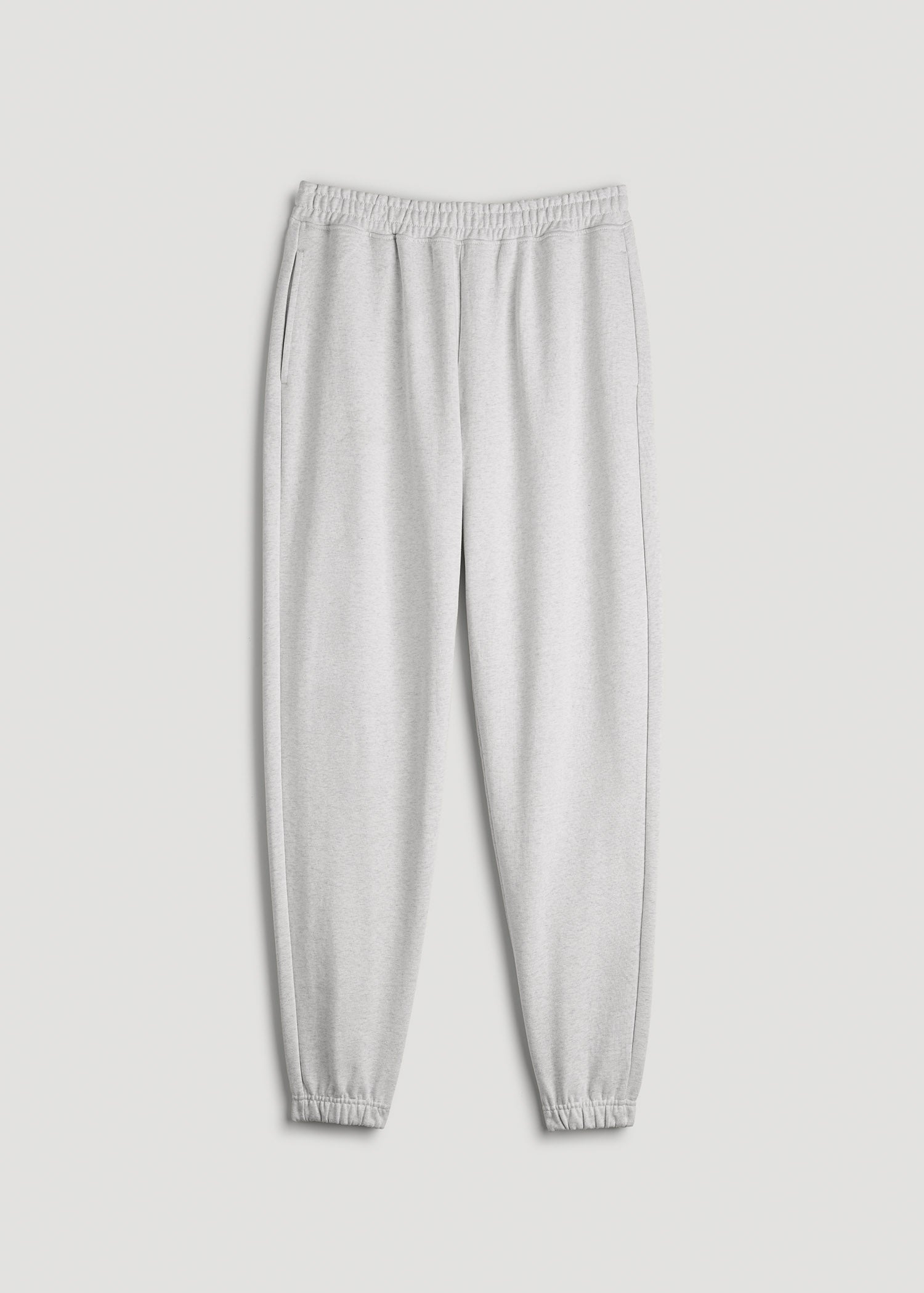 American Tall Online | Wearever Oversized French Terry Joggers for Tall Women in Heather Cloud White