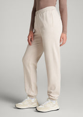American Tall Sale | Wearever Fleece Relaxed Sweatpants for Tall Women in Oatmeal Mix