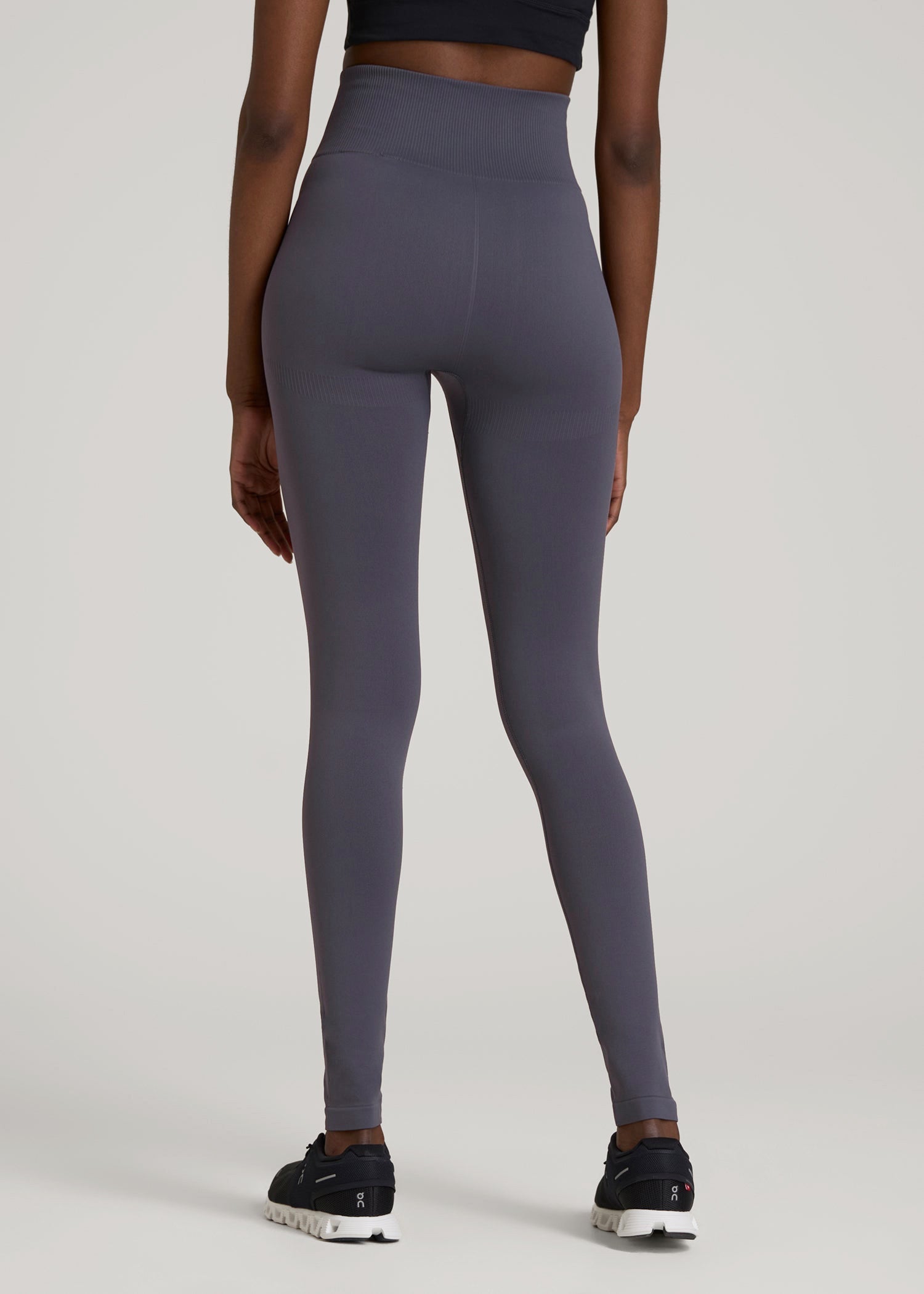 American Tall Outlet | Compression Training Leggings for Tall Women in Periscope Grey