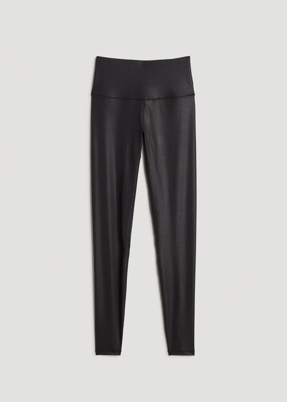 American Tall Discount | Balance High-Rise Leggings for Tall Women in Black Shine