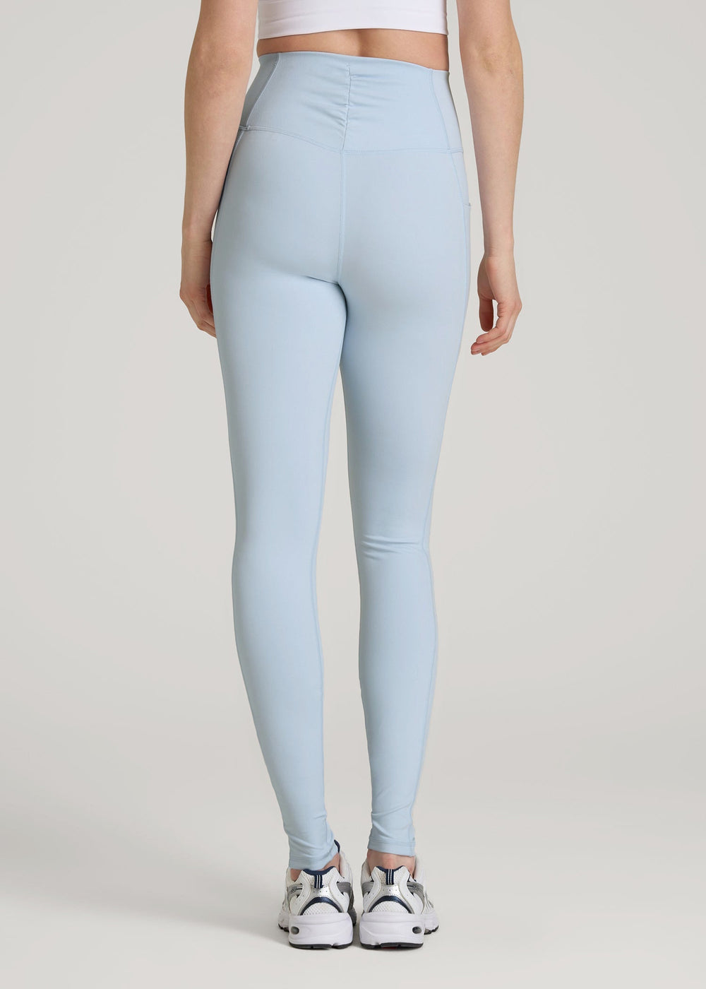 American Tall Online | Balance Cinched Back Pocket Legging for Tall Women in Ice Blue