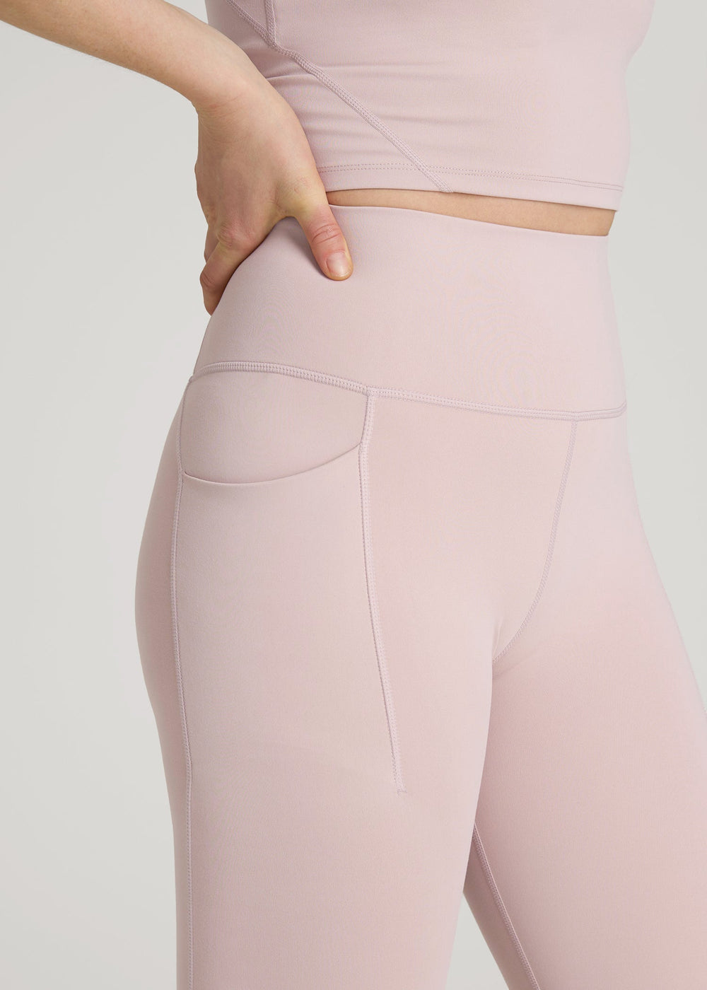 American Tall Outlet | Balance Cinched Back Pocket Legging for Tall Women in Desert Rose