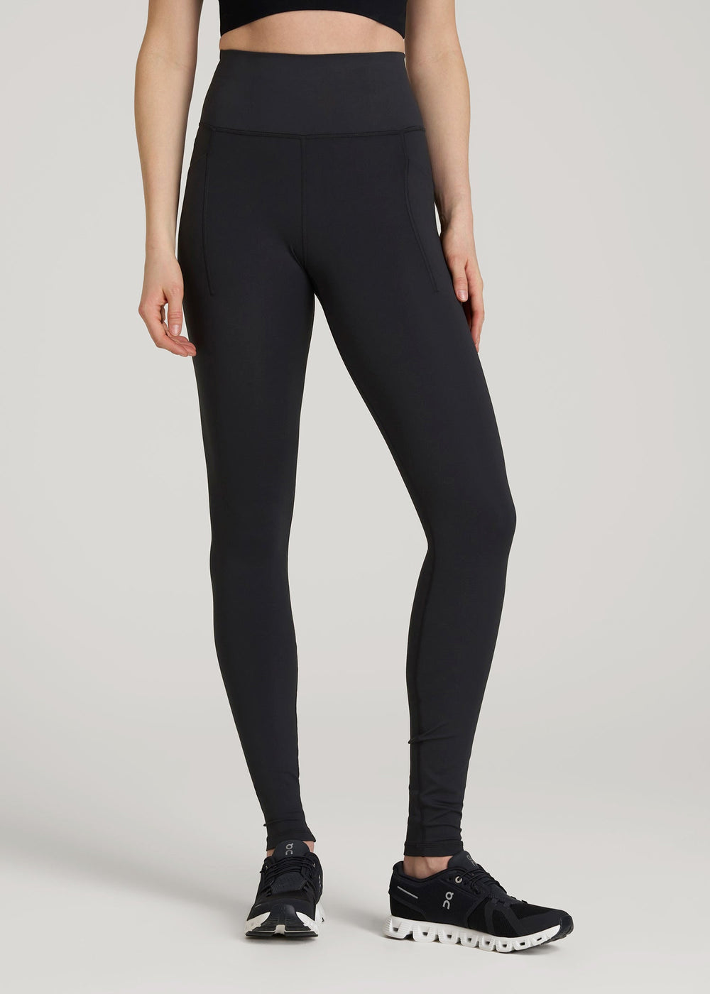 American Tall For Sale | Balance Cinched Back Pocket Legging for Tall Women in Black