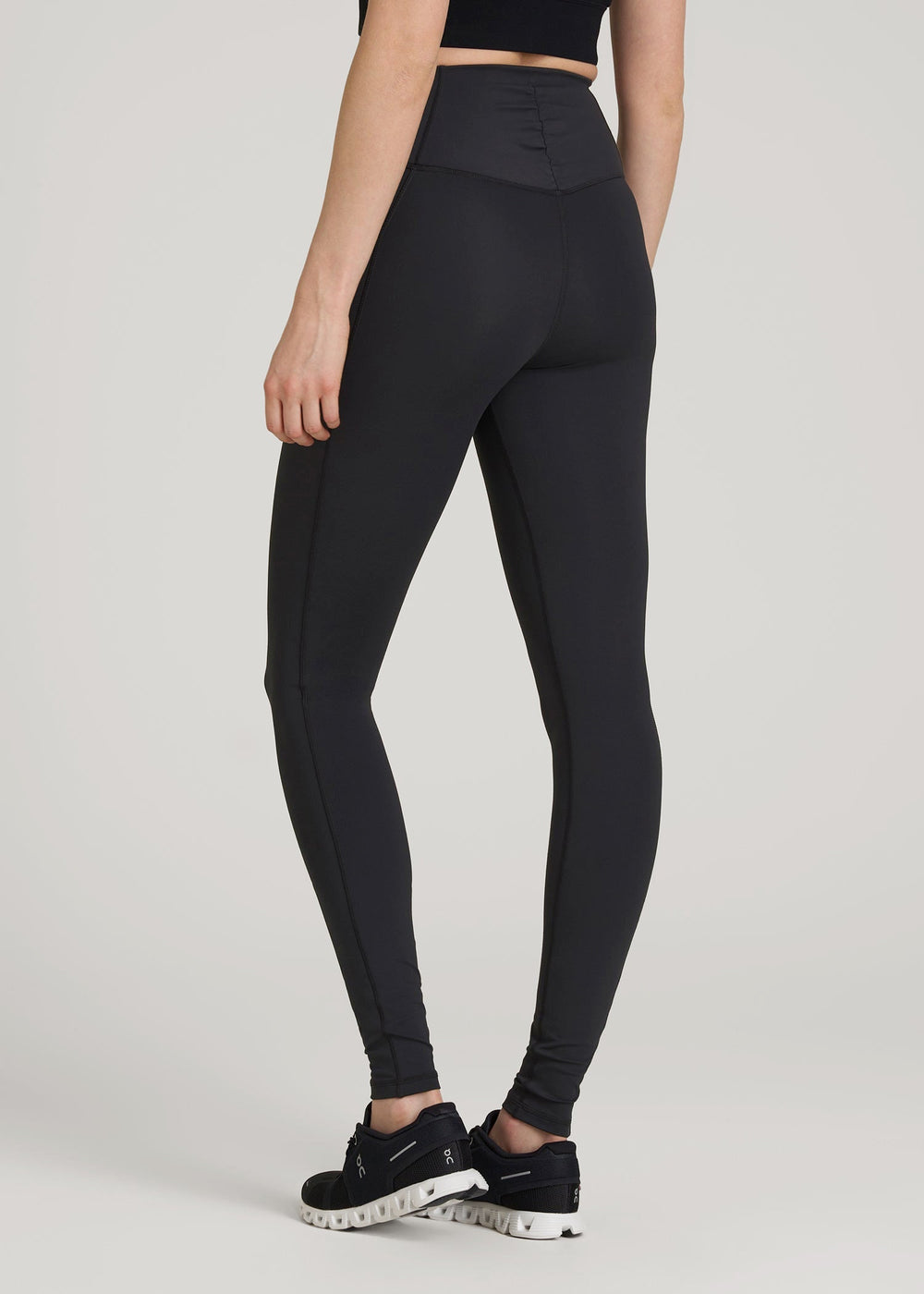 American Tall For Sale | Balance Cinched Back Pocket Legging for Tall Women in Black