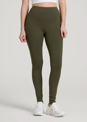American Tall Sale | Bella Outer-Pocket Leggings for Tall Women in Forest Night