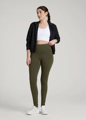 American Tall Sale | Bella Outer-Pocket Leggings for Tall Women in Forest Night