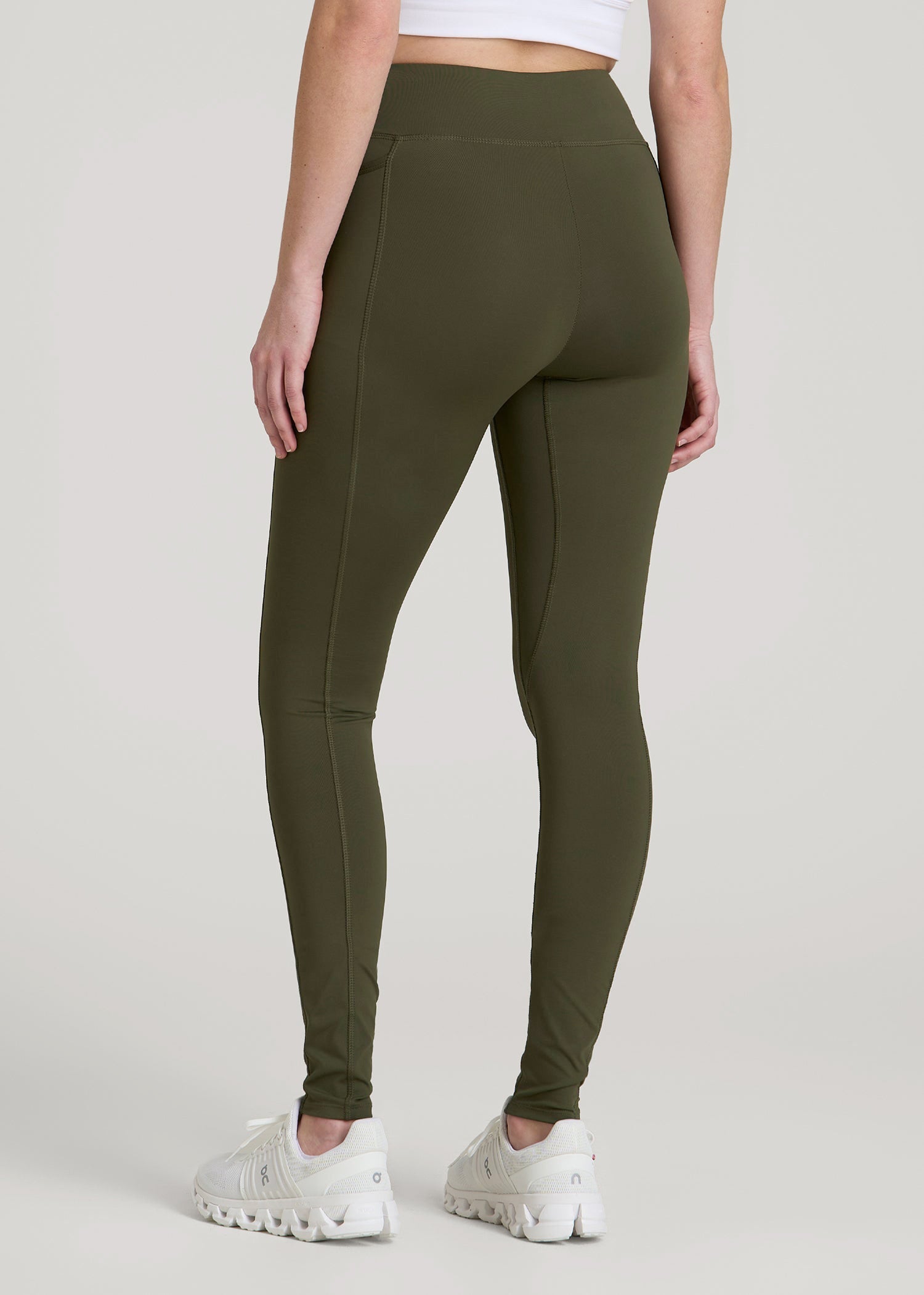 American Tall Sale | Bella Outer-Pocket Leggings for Tall Women in Forest Night