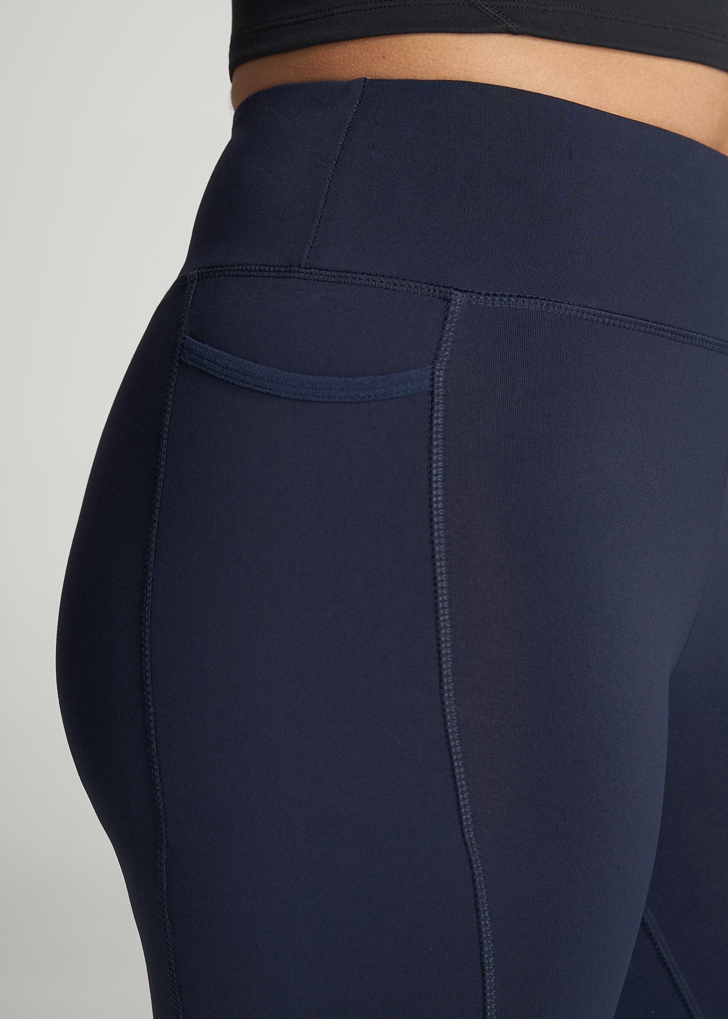 American Tall For Sale | Bella Outer-Pocket Leggings for Tall Women in Navy