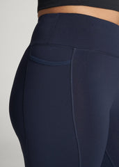 American Tall For Sale | Bella Outer-Pocket Leggings for Tall Women in Navy