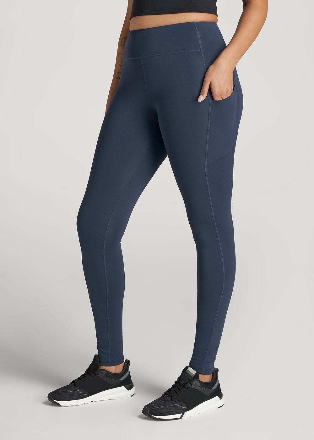American Tall Online Shop | Active Leggings with Pockets for Tall Women in Navy
