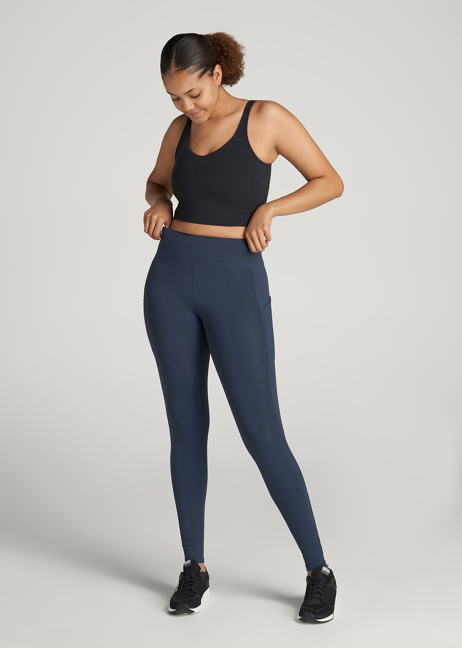 American Tall Online Shop | Active Leggings with Pockets for Tall Women in Navy