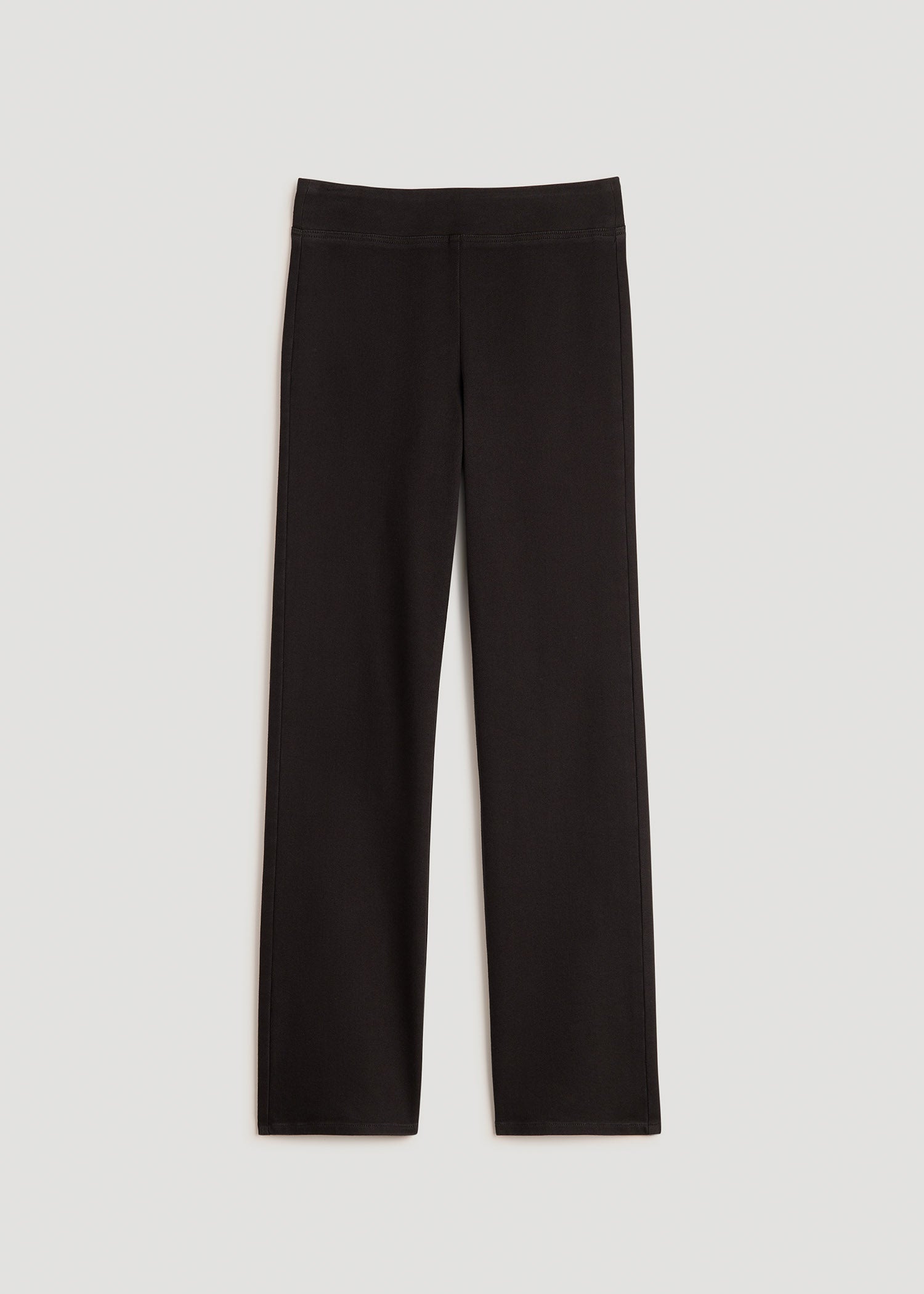 American Tall Discount | Harper Pull-on Straight Leg Jeans for Tall Women in Washed Black