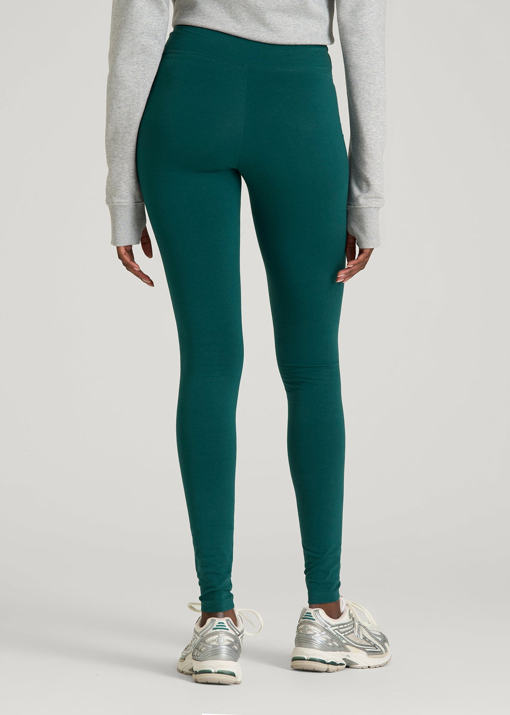 American Tall Outlet | Cotton Leggings for Tall Women in Deep Teal