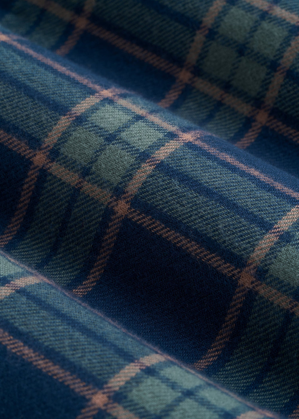 American Tall Online Shop | Tie Waist Flannel Pajama Pants for Tall Women in Navy and Balsam Green Plaid