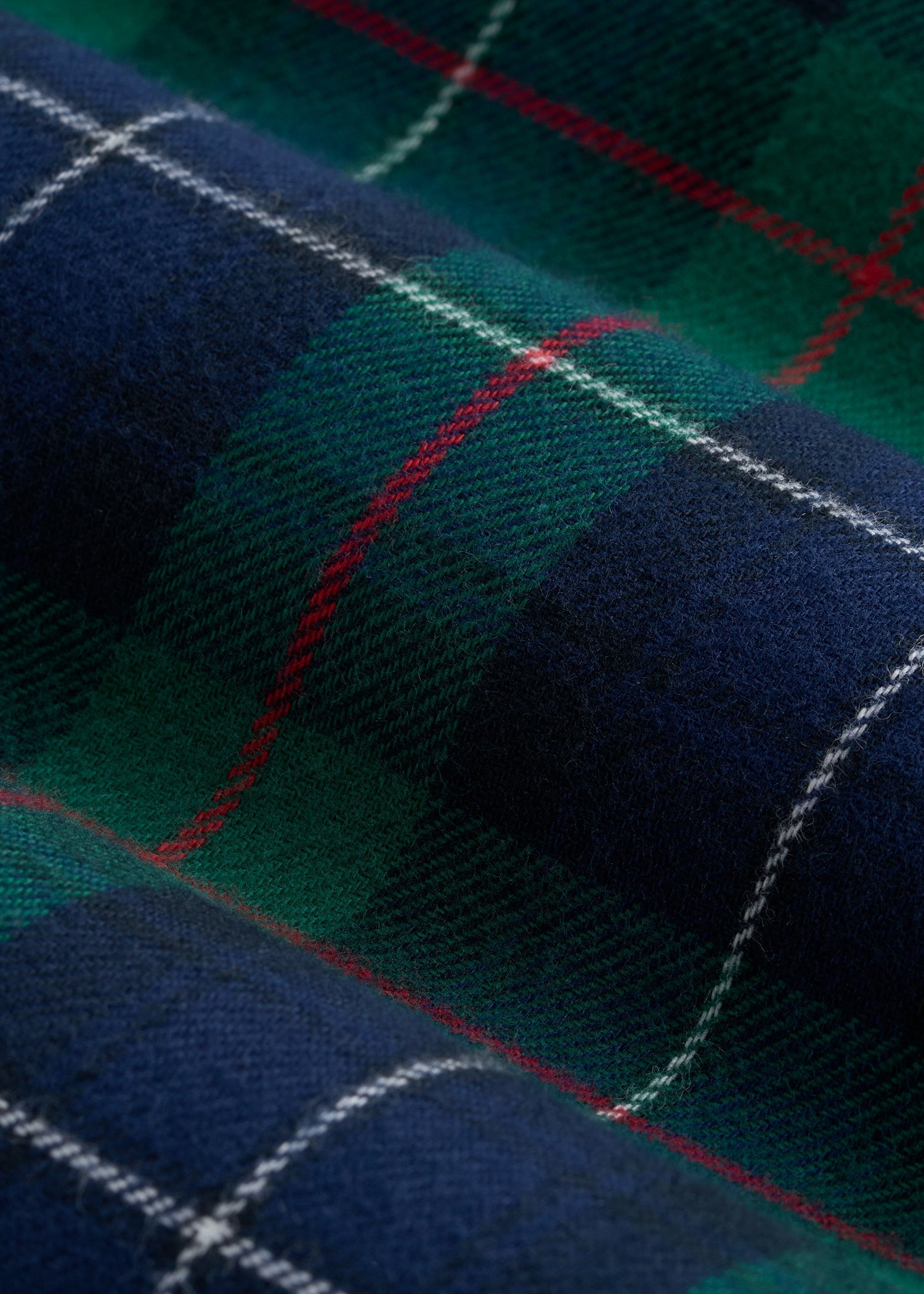 American Tall Discount | Tie Waist Flannel Pajama Pants for Tall Women in Green and Blue Plaid