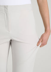 American Tall Outlet | Freedom Flex Flare Dress Pants for Tall Women in White Sand