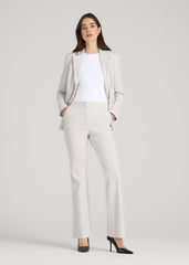 American Tall Outlet | Freedom Flex Flare Dress Pants for Tall Women in White Sand