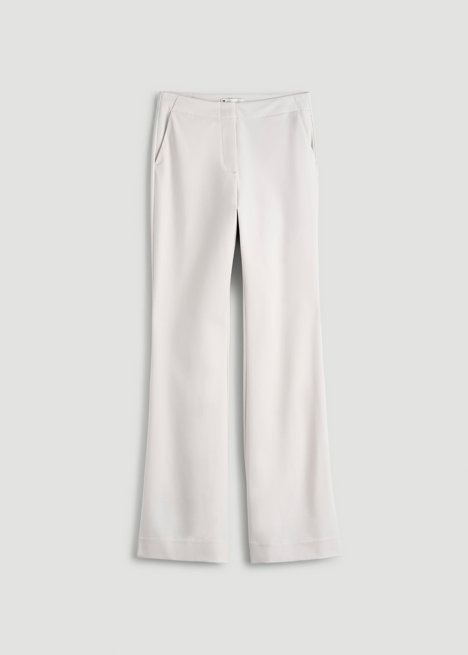 American Tall Outlet | Freedom Flex Flare Dress Pants for Tall Women in White Sand