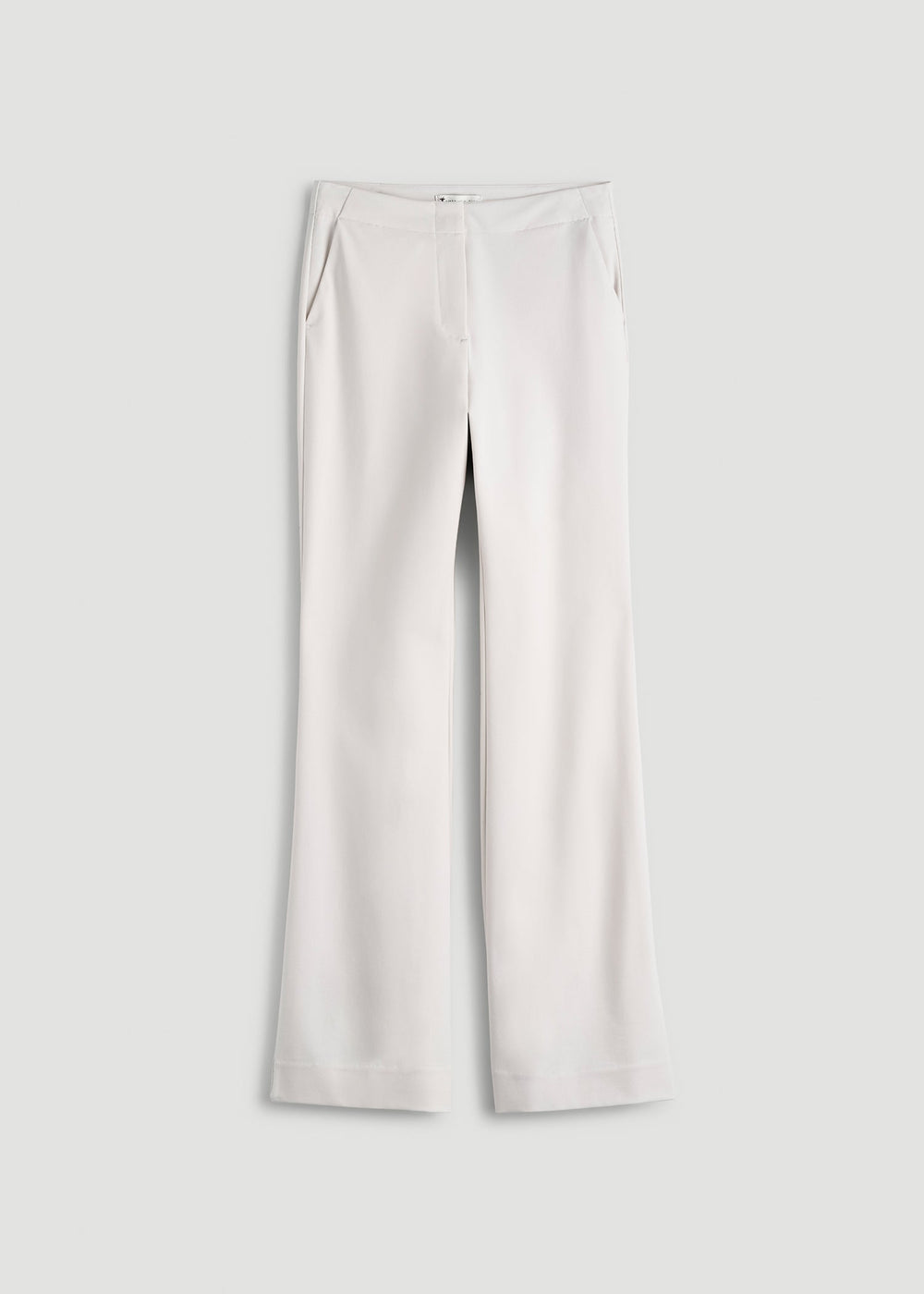 American Tall Outlet | Freedom Flex Flare Dress Pants for Tall Women in White Sand