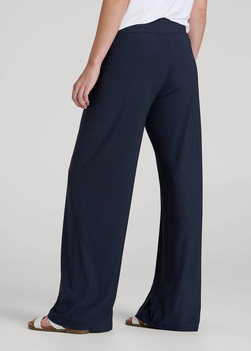American Tall Online Shop | Pull-On Breezy Wide Leg Pants for Tall Women in Navy