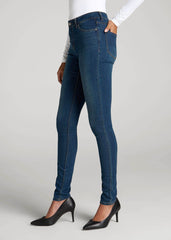 American Tall Sale | Sarah Mid-Rise Skinny Jeans for Tall Women in Blue