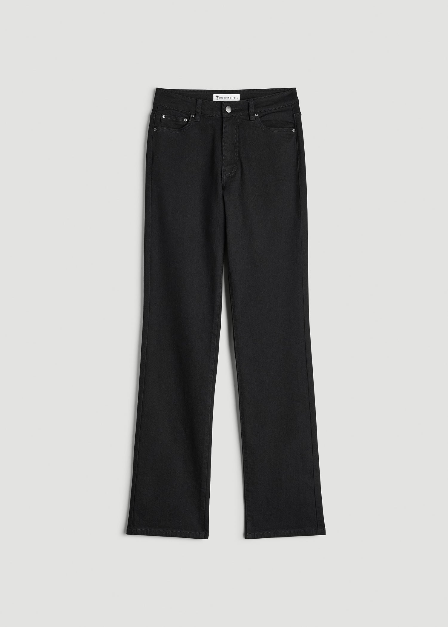 American Tall For Sale | Harper High-Rise Straight Stretch Jeans for Tall Women in Black