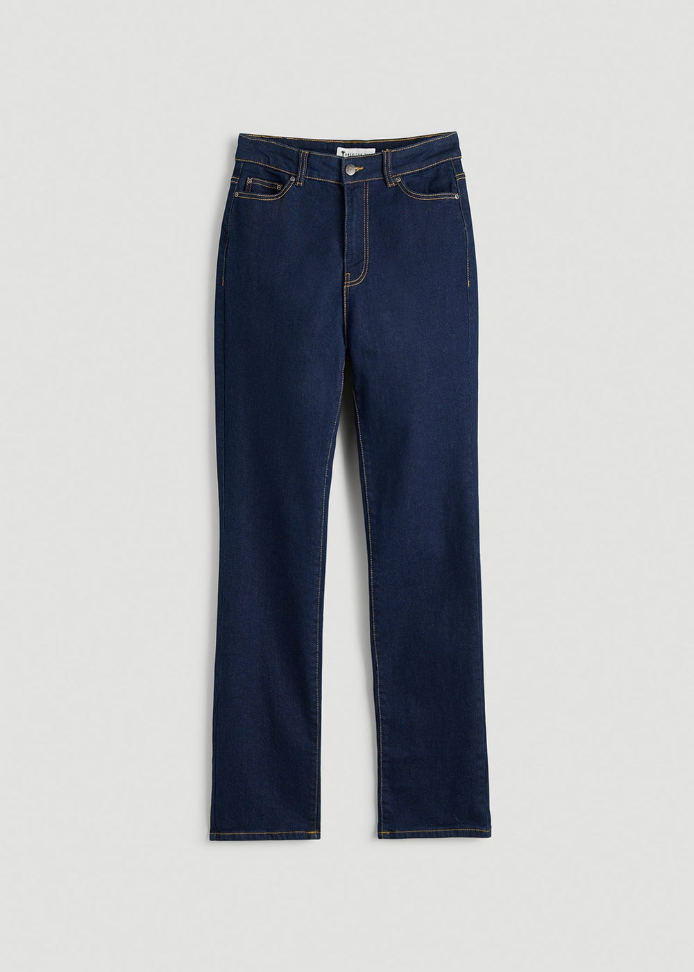 American Tall Online Shop | Harper High-Rise Straight Stretch Jeans for Tall Women in Ink Blue