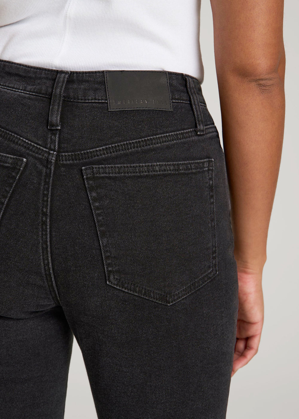 American Tall For Sale | Chloe High Rise Flare Jeans for Tall Women in Onyx Black Wash
