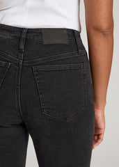 American Tall For Sale | Chloe High Rise Flare Jeans for Tall Women in Onyx Black Wash