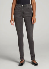 American Tall Online Shop | Georgia High-Rise Skinny Jeans for Tall Women in True Grit Grey