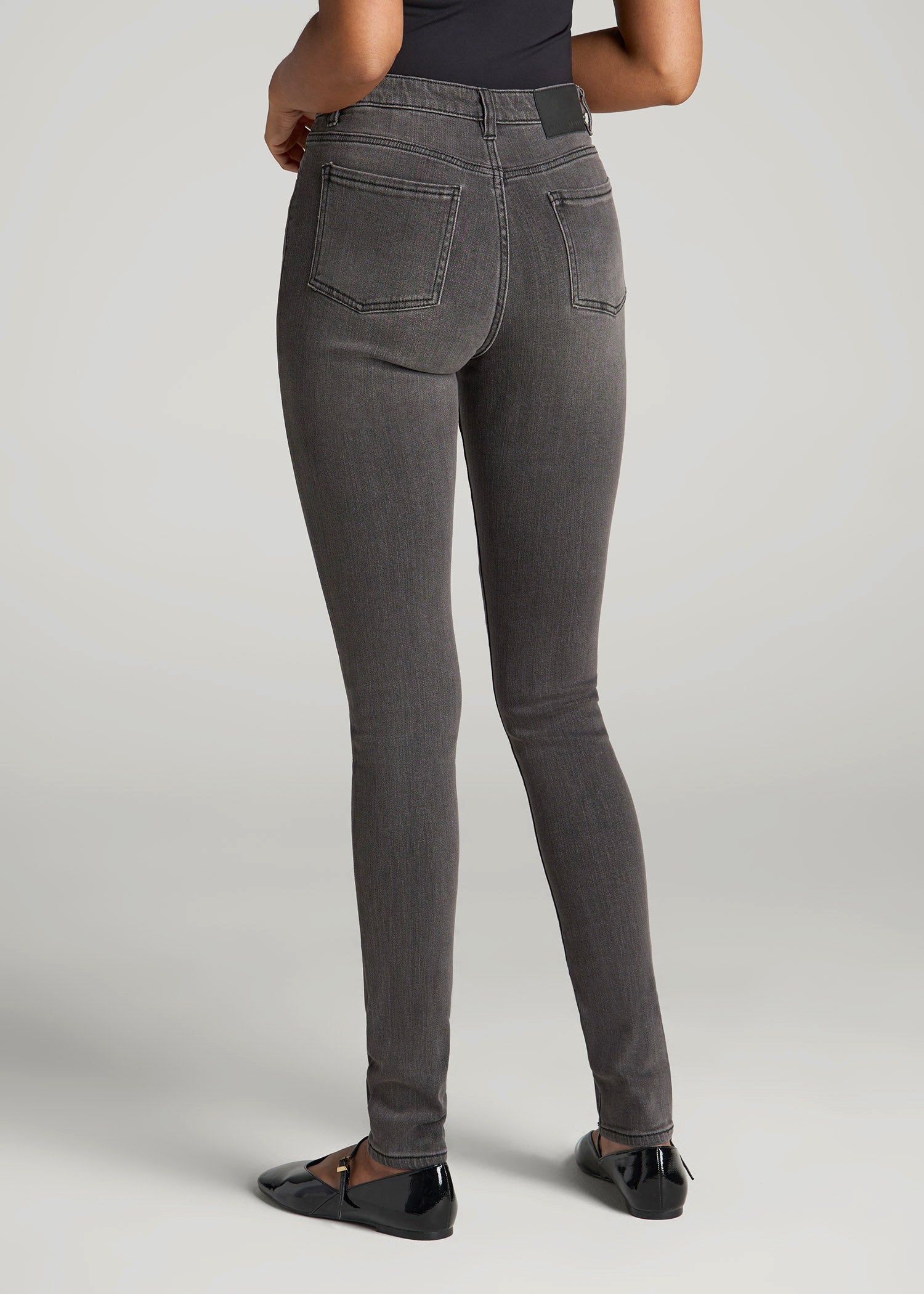 American Tall Online Shop | Georgia High-Rise Skinny Jeans for Tall Women in True Grit Grey