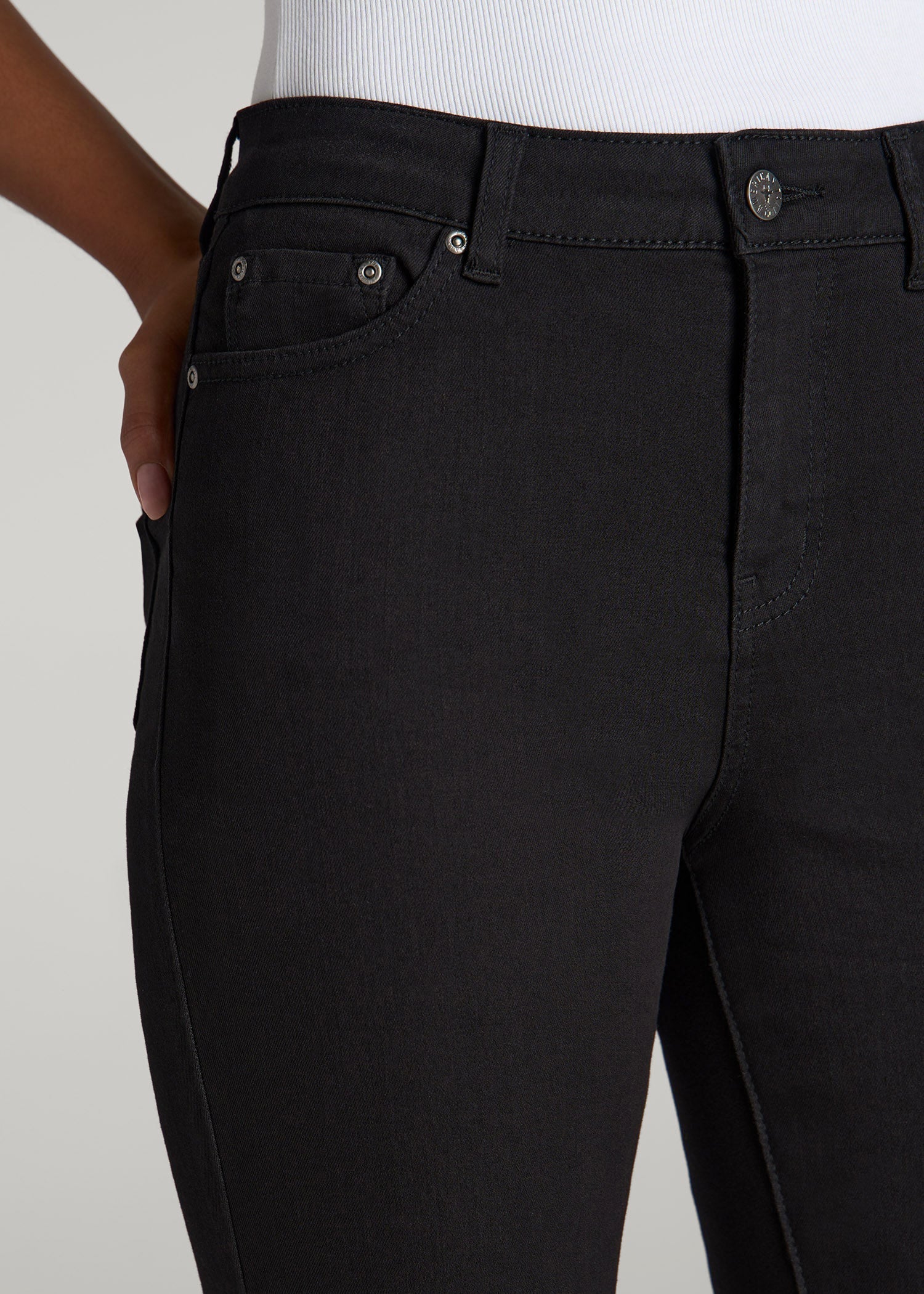 American Tall Online | Georgia High-Rise Skinny Jeans for Tall Women in Black