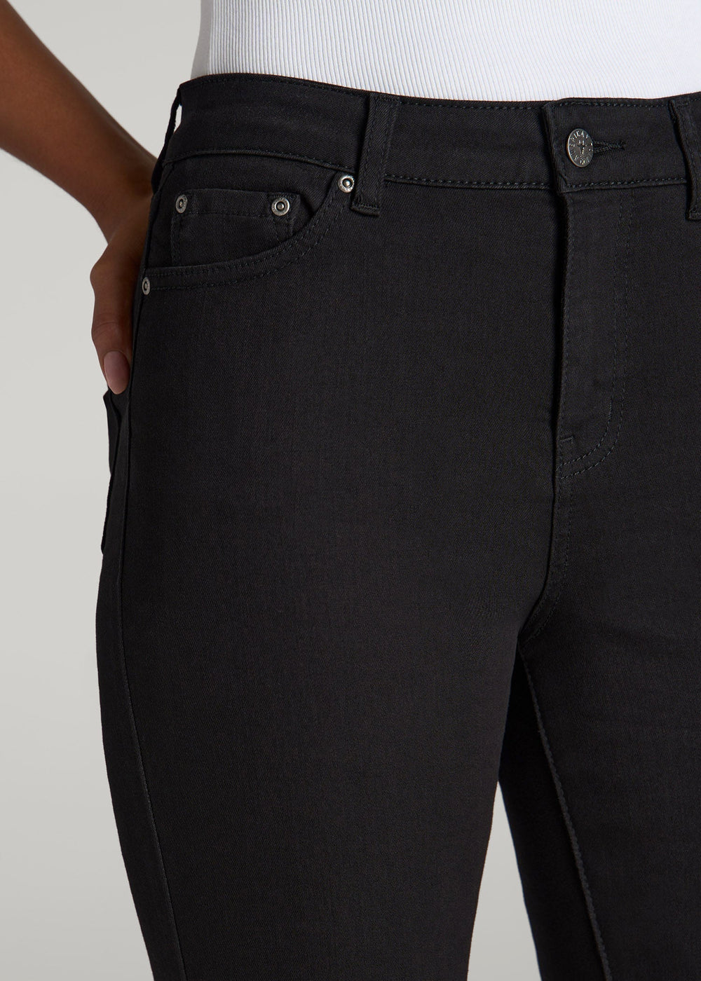 American Tall Online | Georgia High-Rise Skinny Jeans for Tall Women in Black