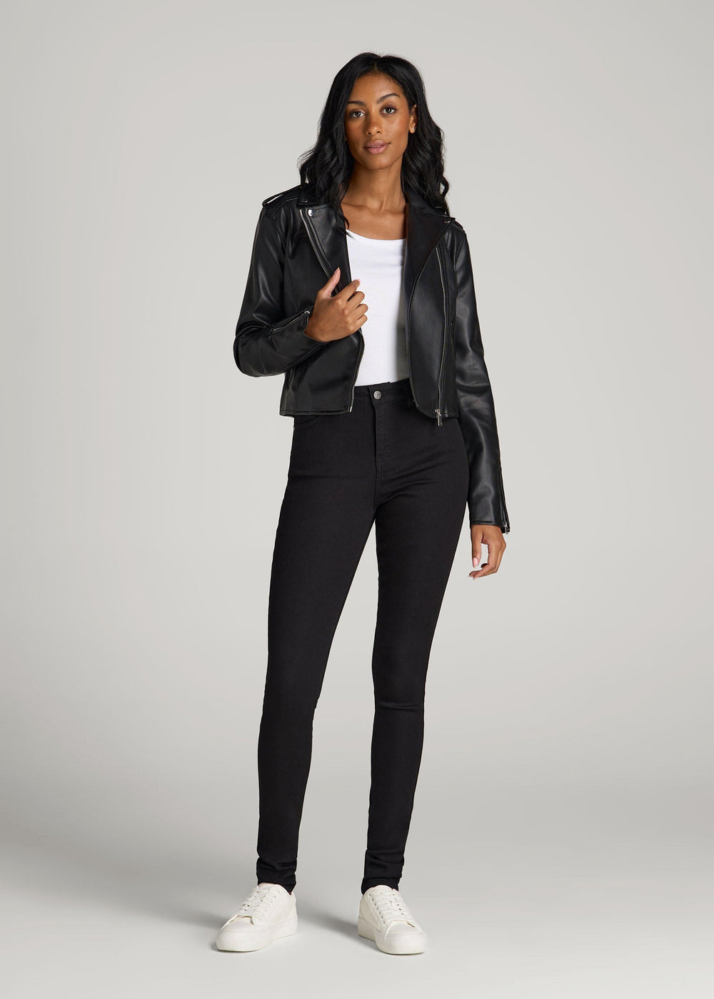 American Tall Online | Georgia High-Rise Skinny Jeans for Tall Women in Black