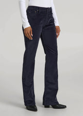 American Tall For Sale | Mid-Rise Mini Bootcut Corduroy Pants for Tall Women in Patriot Blue