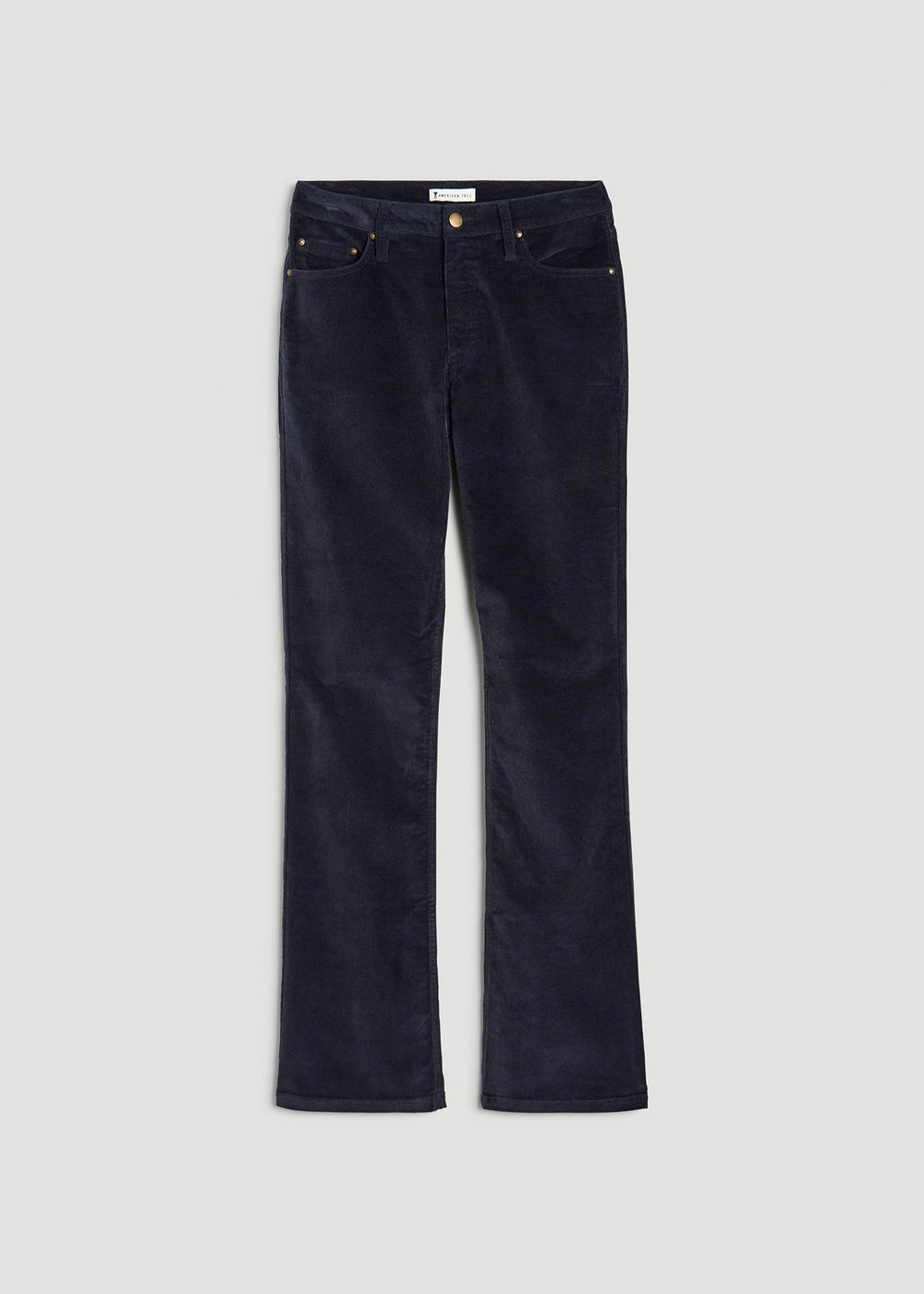 American Tall For Sale | Mid-Rise Mini Bootcut Corduroy Pants for Tall Women in Patriot Blue